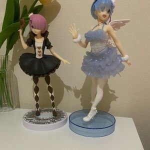 Rem and Ram anime figure || || THIS ITEM HAS BEEN SOLD DO NOT BUY